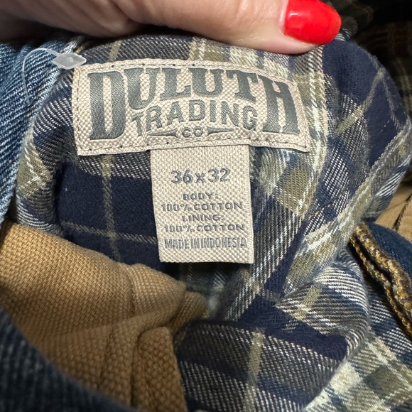 Duluth men’s jeans 36/32 preowned minimal wear flannel lined - Picture 5 of 9